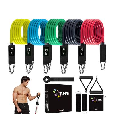 China Durable Gym A One 10 To 50 Pcs 11 Pounds Fitness Elastic Band Ankle Power Tube Loop Band Latex Tube Exercise Resistance Band for sale