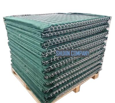 China 4mm Wire Army Flood Protection Hesco Barrier Defensive Barriers Sand Wall for sale