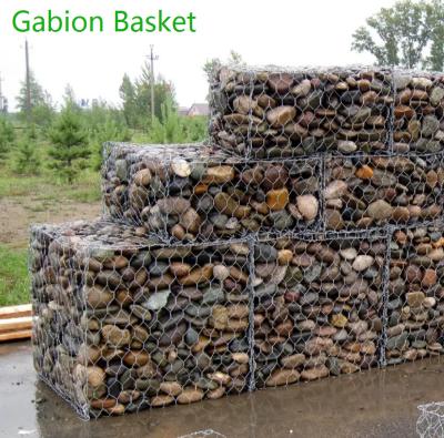 Китай Стена Gabion подпорной стенки ячеистой сети Anticorrosion на защита от наводнений 2 x 1 x 0.5M продается