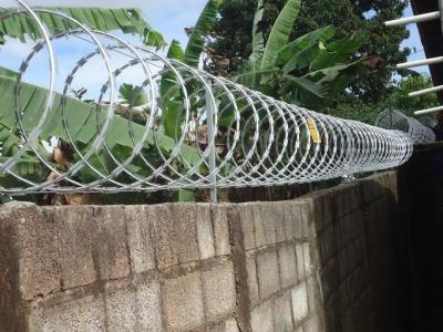 China Hot Sale Stainless Steel Galvanized Razor Barbed Wire Length Per Roll In South Africa for sale