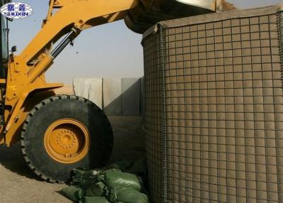 China Pared de piedra alineada geotextil de Gabion, caja militar de la arena de la cesta del bastión en venta