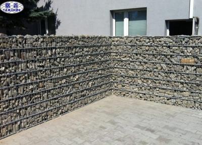 China Geschweißter galvanisierter Gabions-Kasten für Steinstützmauer-Stahldraht-Material zu verkaufen