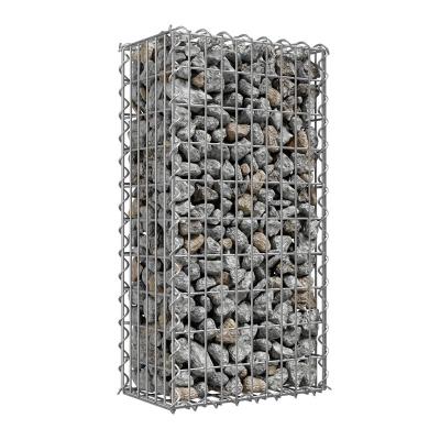 China 2x1x1 billiges Stein-Gabion verdrahtet das Kasten-Wand Gabions-Korb-Maschendraht-Fechten zu verkaufen