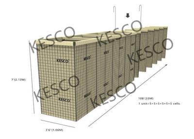 중국 치수와 군 요새화를 위한 밀 12 Hesco 장벽 판매용