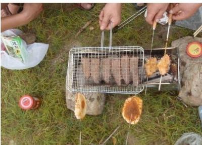 China Tragbarer Grill-Grill-Maschendraht, Grill-Grill-Filetarbeit im Freien für Braten-Fische zu verkaufen