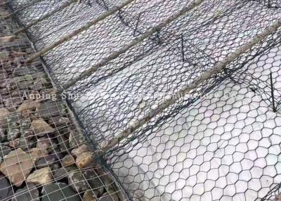 China Pvc bedekte Weefsel Ijzer Gegalvaniseerde Steen Gevulde Gabions voor Brugbescherming met een laag Te koop