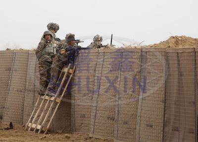 China Antirost-Draht-Mesh Galvanized Military Barrier With-Sand/grüne Geotextilien zu verkaufen