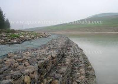 China Gegalvaniseerd heet/de Pvc Met een laag bedekte Mesh Gabion Baskets Stone Filled-Rivier beschermt Te koop