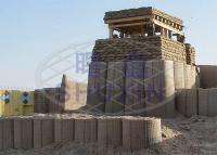 China Hot Galvanized Welded 4mm Hesco Barricades Boxes With Geotextile for sale