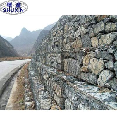 Chine Double 3mm Gabion Mesh Basket Preventing Rain Retaining mur galvanisé de l'hexagone à vendre