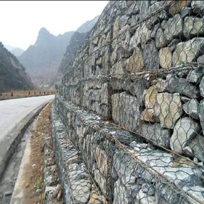 China 3*1*1m Stahl-Gabion Korb-heißer galvanisierter Draht Mesh For River Regulation zu verkaufen