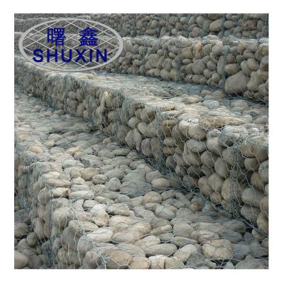 China River Bank Protection Twisted Wire Gabion Baskets 1m X 1m X 1m Galvanized for sale