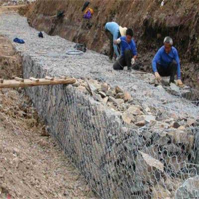 China Sechseckiges 5*1*1m Gabion Draht-Mesh Basket For River Engineering-Projekt zu verkaufen