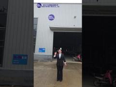 The first-person perspective takes you on a tour of the defensive barrier factory.