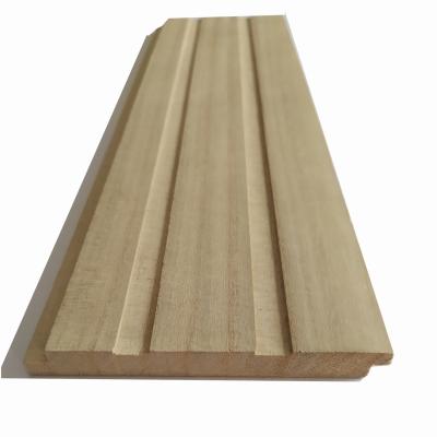 China Modern Wholesale Timber Wall Panel Siding Wall Panels Paulownia Wood Wall Panel for sale