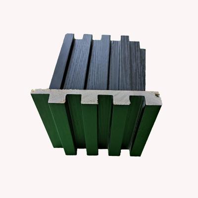 China Modern Panel Water Proof Solid Wood And Plastic Composite Grooved Wall Panel for sale