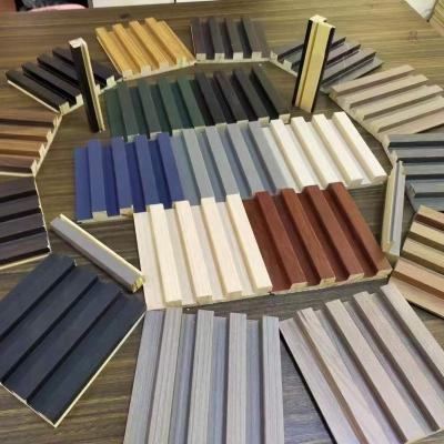 China Modern Exterior Wall Cladding Wpc Wall Panel Pvc Exterior Wood Wall Panel for sale