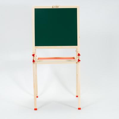 China Modern Hot Sale Kids Solid Wood Easel Stand Blackboard kids outdoor blackboard eraser with stand wooden blackboard Wooden Art Eas for sale