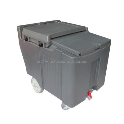 China Eco - Friendly Wheeled Ice Cooler Widely Used In Supermarket Shopping Malls for sale