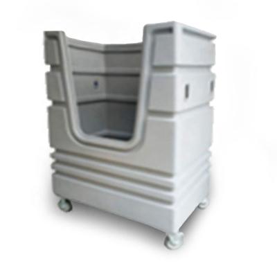 China Large Competitive Eco-friendly Plastic Laundry Cart for sale