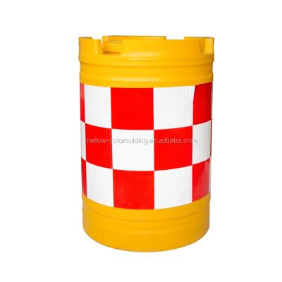 China Chile Traffic Marking Barrel Road Safety Eco - Friendly Plastic Drums for sale