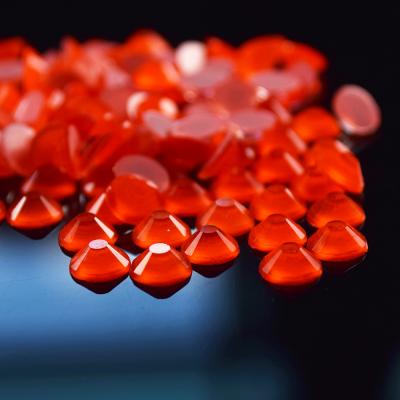 China Wholesale DMC Orange Stone Shape Flatback Diamond Nail Glass Crystal Rhinestones for sale