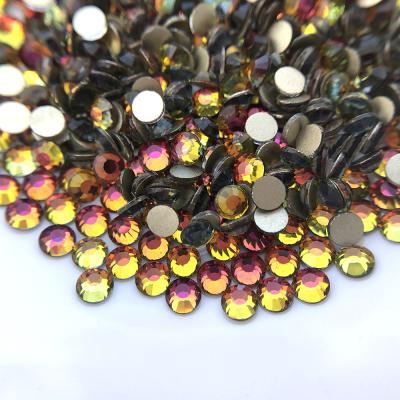 China Hot Sale Bulk Wholesale Crystal Stone Flatback Nail Art Flatback Glass Not Hot Fix Rhinestone for sale