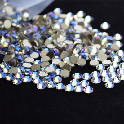 China Wholesale High Quality Decoration Flatback Bulk Rhinestone Nail Non-Hot Fix Glass Flat Back for sale