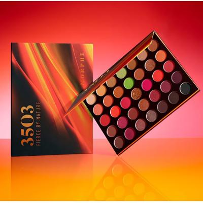 China Wholesale new style murphy 35O3 pigment carton 35 color waterproof private label eyeshadow palette high for sale