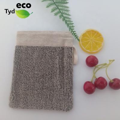 China Household Natural Black Fiber Soap Linen Bags for Foaming and Soap Pouch Drying Saver for Shower Bath for sale