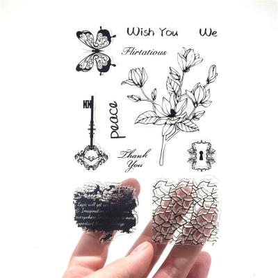 China Wholesale Cheap Transparent Scrapbooking Custom Vintage Plant Decoration Mix Clear Stamps for sale