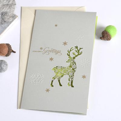 China China Gold Foil Mini Custom Paper Printing Luxury Cards Bulk Greeting With Envelope for sale