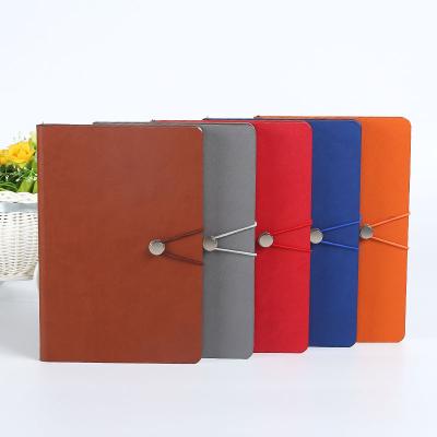 China 2021 School Monthly Customizable Hardcover Planner Journals Eco-Friendly Diary PU Leather Notebook A5 PU Leather Notebook for sale