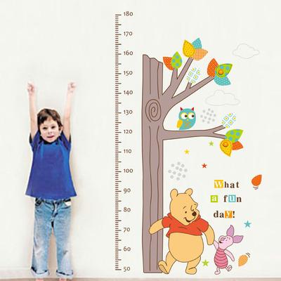 China WALL STICKER Yaosheng Customized Creative Cartoon Growth Chart Room Decor Removable Waterproof Wall Sticker Size Children for sale