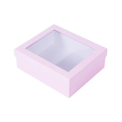 China Fashion Accessories New Arrival PVC Clear Open Window Package Custom Paper Gift Box, Wholesale Large Capacity Cosmetics Gift Box for sale