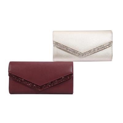 China Luxury High Quality New Fashion PU Party Bag Evening Clutch Bag Wedding Evening Clutch Bag For Women, Beauty Ladies Multifunctional Clutch Casual Evening Clutch With Chian for sale