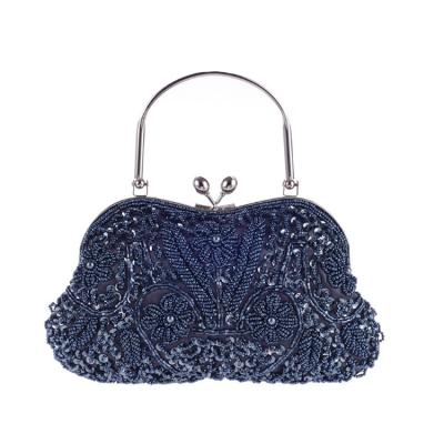 China Luxury hot sale national style dinner clutch evening clutch bags for lady, custom vintage women cheongsam bag beaded evening clutch bag for sale