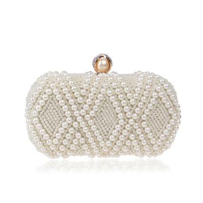 China Wholesale Fashion Pearl Evening Dress Bag Evening Clutch Wedding Bag Party Bag For Women, High Quality Luxury Lady Wedding Bridesmaid Clutch Evening Clutch Bag for sale