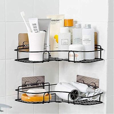 China Wall Mounted Type - 2 Pack Corner Shower Caddy, Adjustable Metal Corner Bathroom Shelf, No Drill R Triangle Basket Storage Wall Mounted Organizer for sale