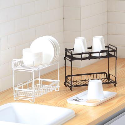 China Stainless steel hollow double layer iron drain bowl stainless steel and dish shelf_ kitchen lacquer bowl and dish rack for sale