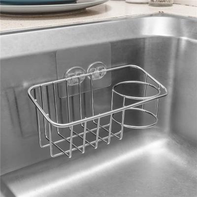 China Wholesale Morden Stainless Steel Kitchen Sponge Rack Storage Rack Shelf for sale