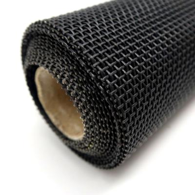 China Modern Black Color Coated PVC Polyester Pet Fly Screen Window Insect Screen for sale