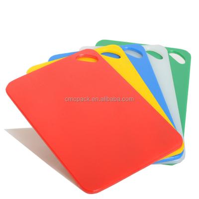 China Viable Cutting Board Cutting Plate With Handles Easy Two Side Slip Handle Plastic Chopper Non for sale