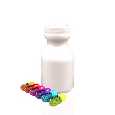 China Medicine Calcium Capsule 120ML HDPE Calcium Tablet Plastic Capsule Bottle With Screw Cap Lid Tube Plastic Bottle for sale