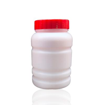 China 1L Food HDPE Plastic Jar Plastic Bottle Large Jar Protein Container With Thread With Screw Lid for sale