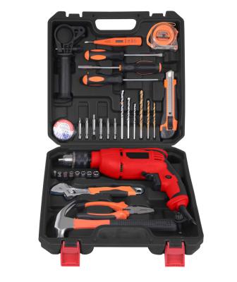 China Multifunctional Electric Drill Tool Kit Repair Tool Kit 710w Electric Home Impact Drill Hardware Kit Tool Kit for sale