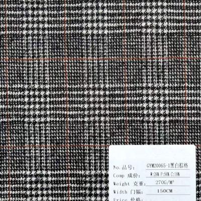 China Blackout Cheap Price Wholesale Super Soft Wool Polyester Check Softshell Fabric Lamination for sale