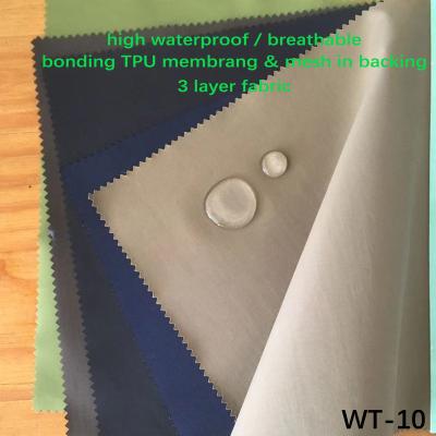 China Waterproof WT-10, Functional high-quality fabric for outdoor clothing for sale