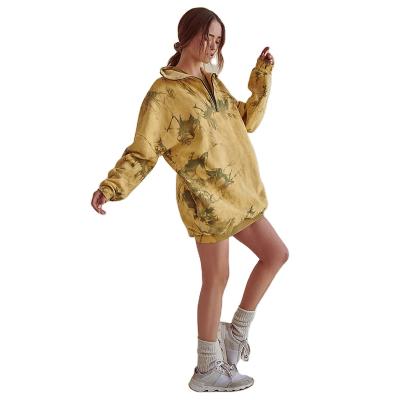 China Breathable Custom Hoodies For Women Ladies Long Casual Hoodies Women Pullover Tie Dye Oversized Hoodie for sale