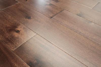 China Stained Large Leaf (big Leaf) Acacia (Asian walnut) solid hardwood flooring for sale